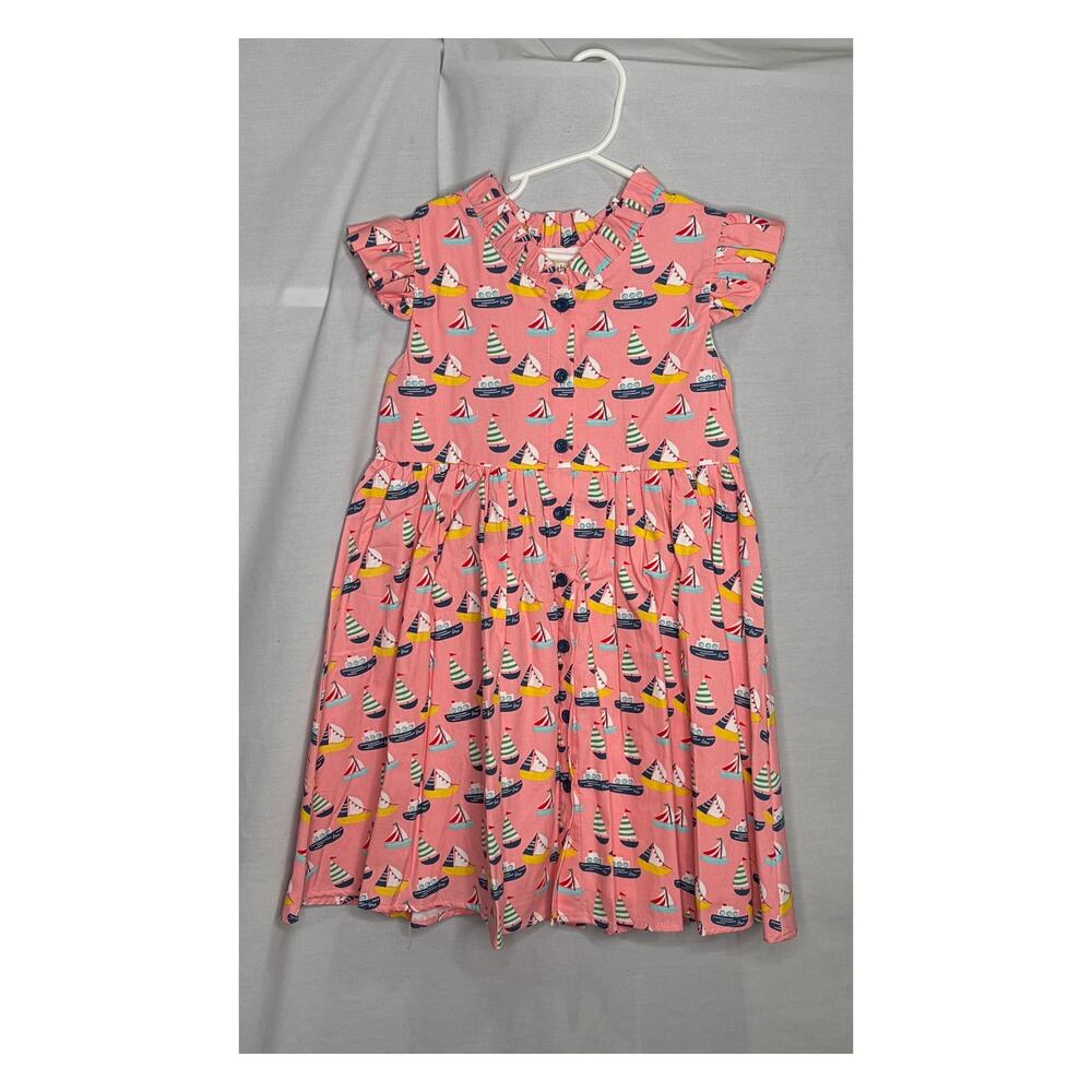 Little Miss Marmalade Girls Sailboat Dress Size 8 New